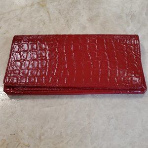 Nordstrom Leather Croc Embossed Clutch